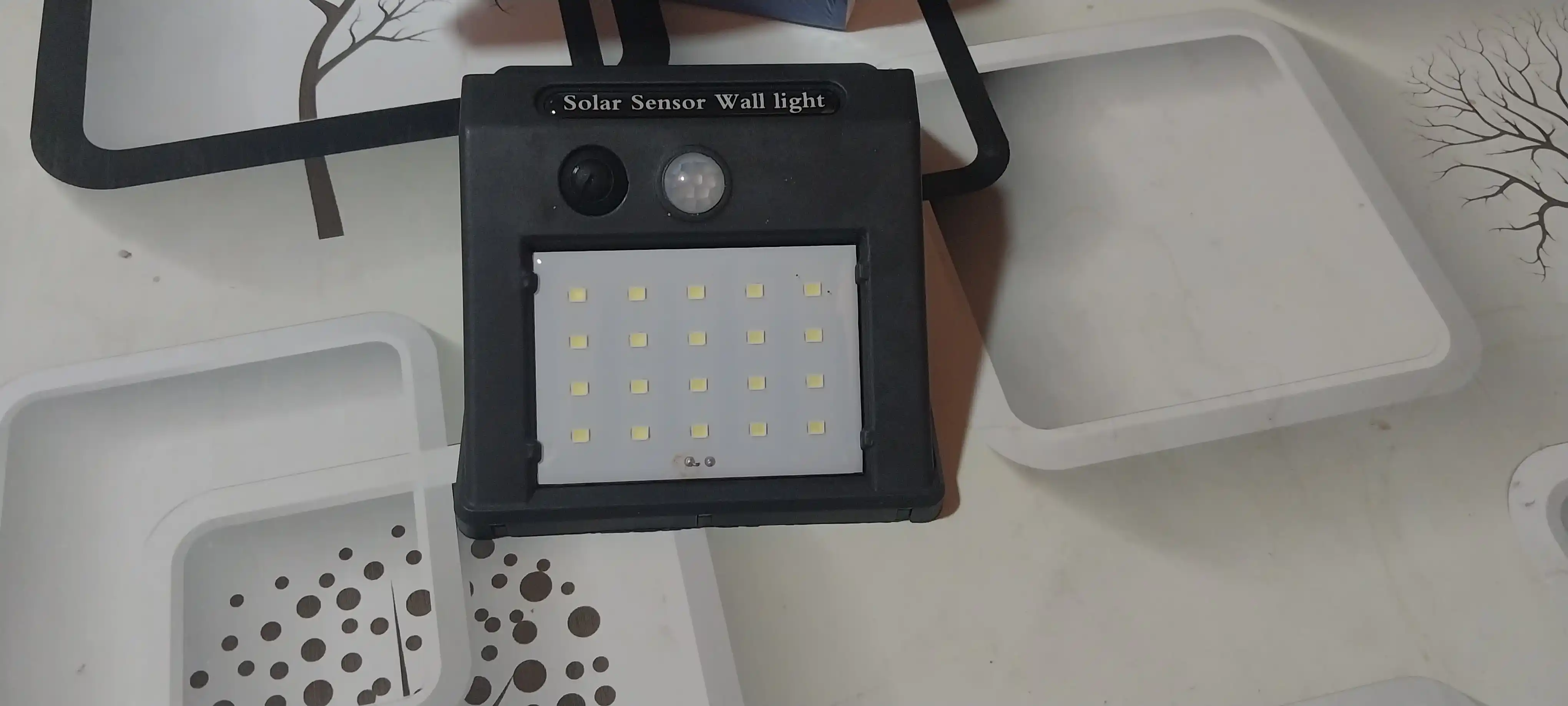 LED уличный фонарь, на солнечной энергии, с датчиком движения, светодиод 20