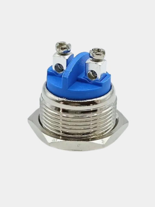 PBS-28B-2 metall antivanadal tugmasi, D19 mm, OFF-ON fiksatsiasiz