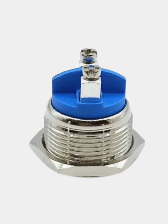 PBS-28B-2 metall antivanadal tugmasi, D19 mm, OFF-ON fiksatsiasiz