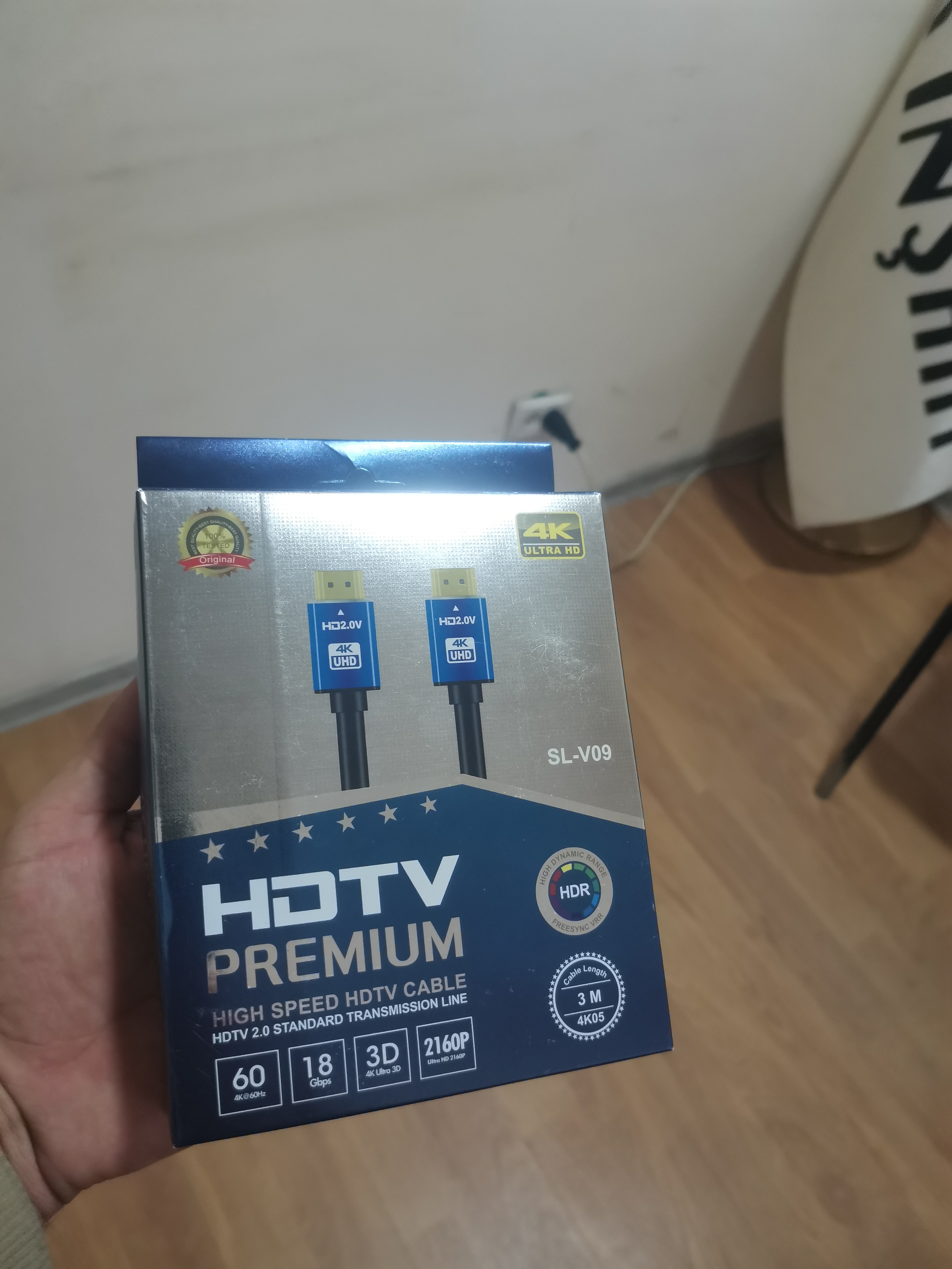 HDMI кабель 4K 60 Гц для монитора, телевизора, компьютера и проектора