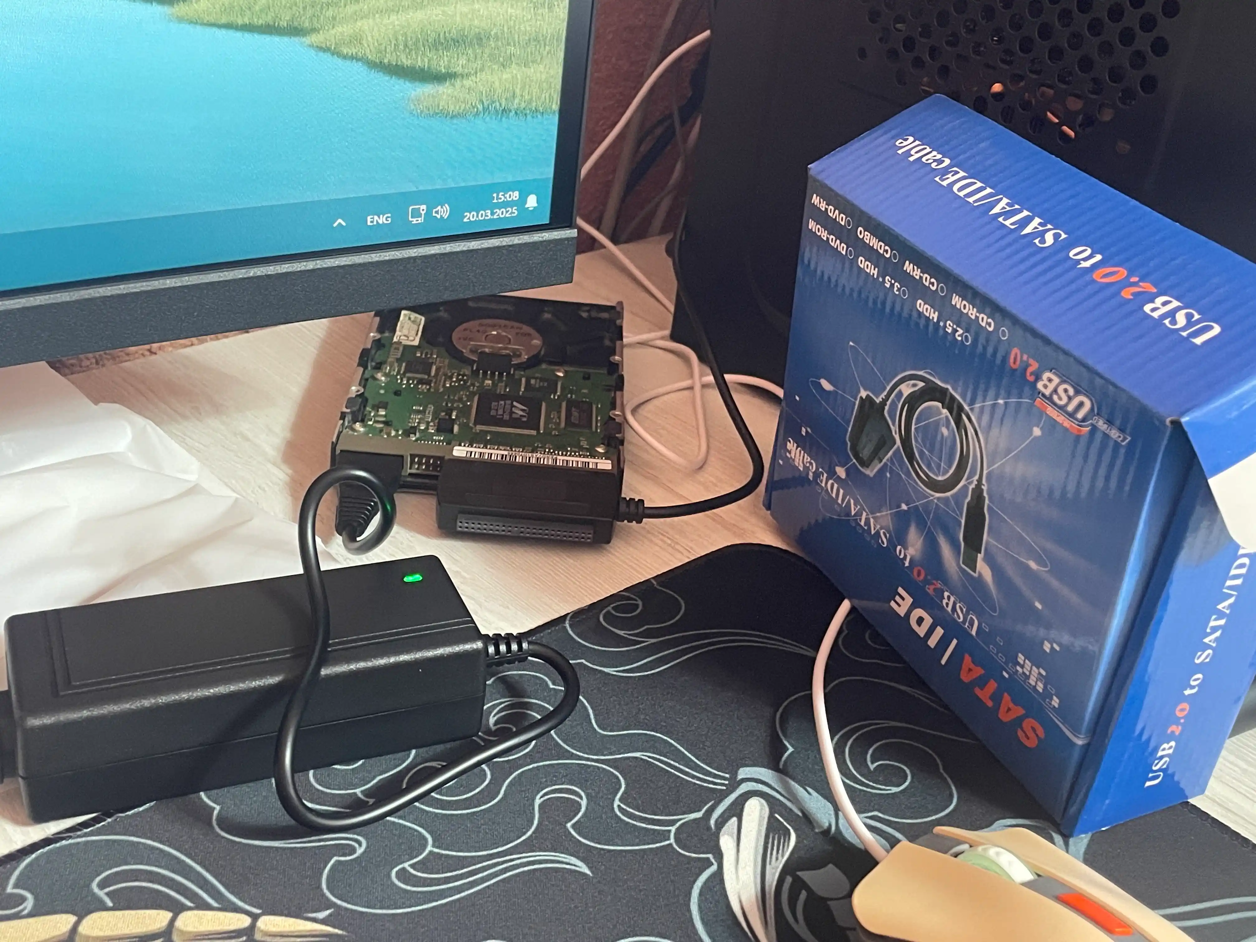 Adapter-perexodnik HDD SATA/IDE USB 2.0 
