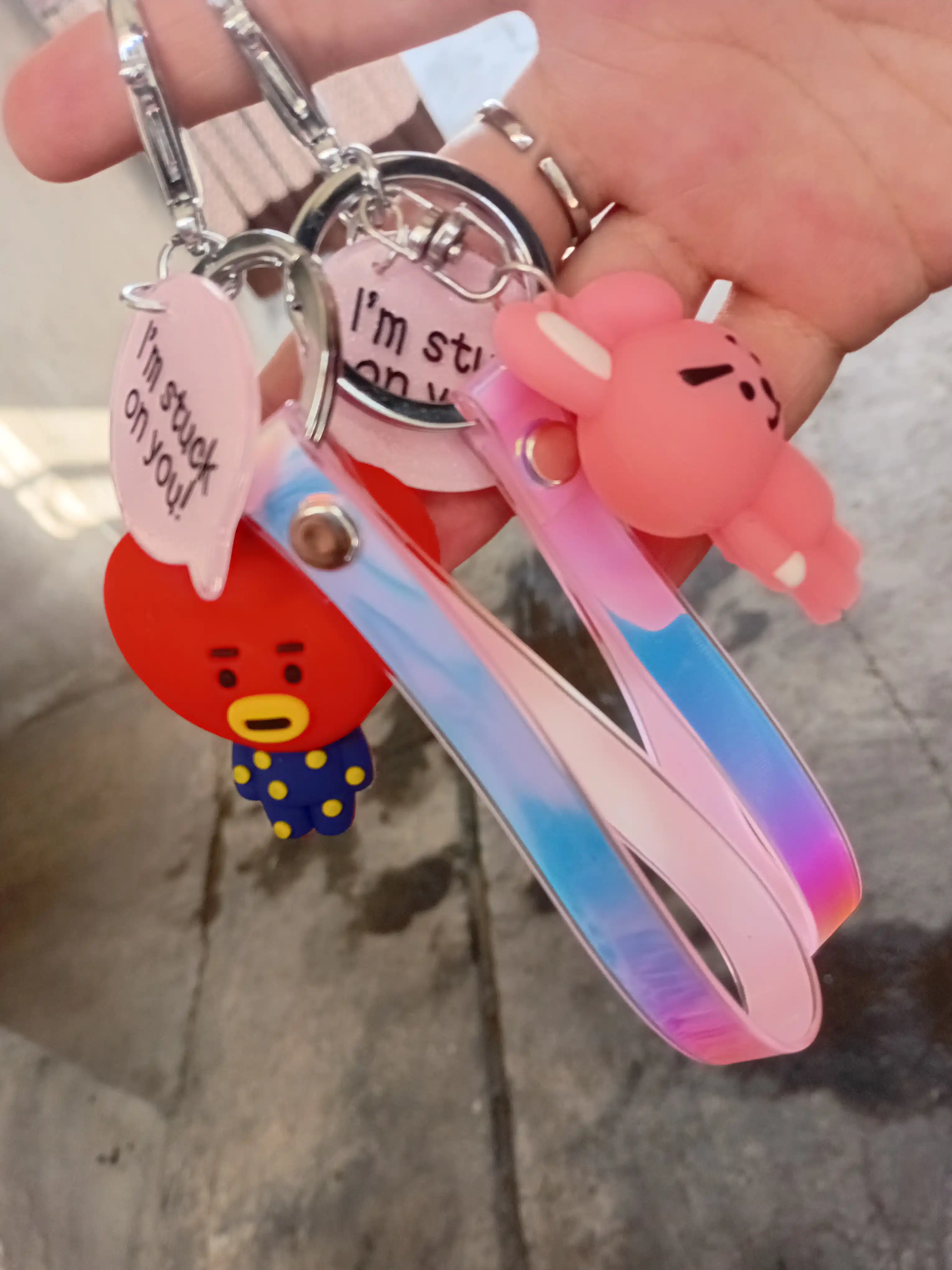 Брелки BTS из серии BT21, RJ, CHIMMY, SHOOKY, MANG, COOKY, KOYA, TATA