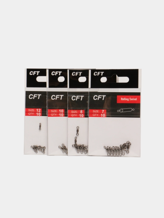 Baliq ovlash uchun vertlyug 10 dona – zanglamaydigan, spinning va feeder