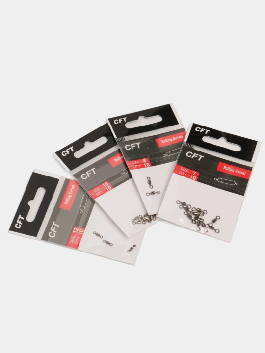 Baliq ovlash uchun vertlyug 10 dona – zanglamaydigan, spinning va feeder