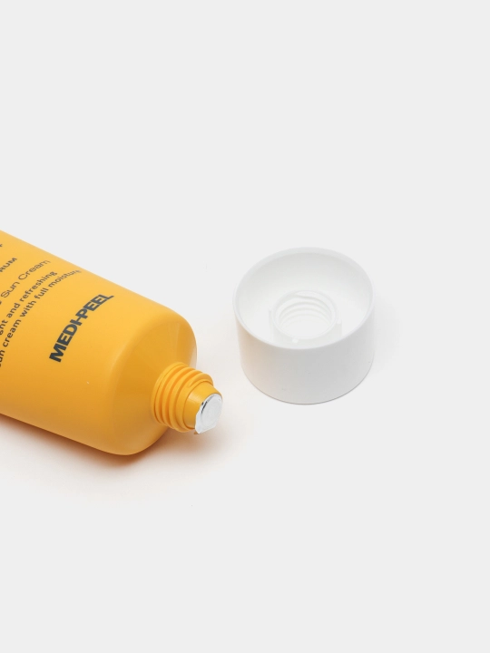 Солнцезащитный крем для лица, MEDIPEEL+, Active silky, Vitamin, Cica-nol B5, Collagen, Glutathione, Hyal aqua, 50 мл