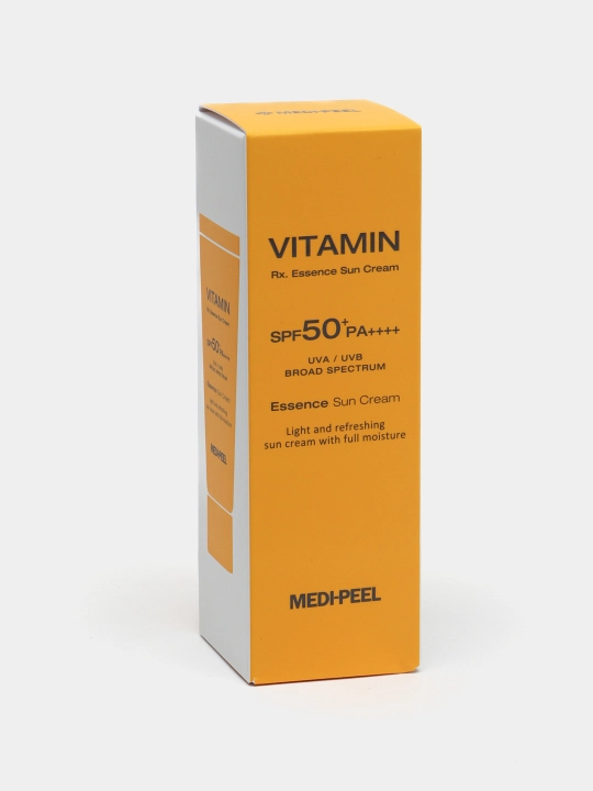 Солнцезащитный крем для лица, MEDIPEEL+, Active silky, Vitamin, Cica-nol B5, Collagen, Glutathione, Hyal aqua, 50 мл