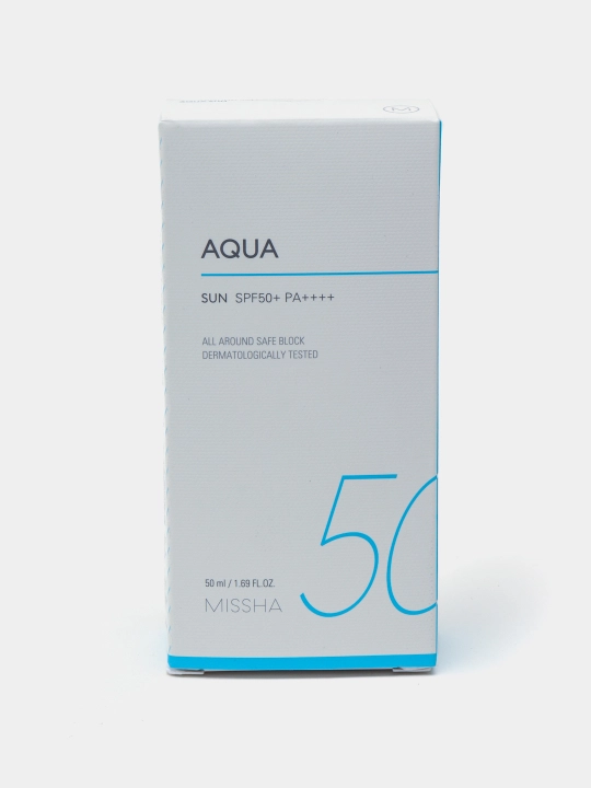Увлажняющий солнцезащитный крем Missha All Around Safe Block Aqua Sun SPF 50+ Pa++++