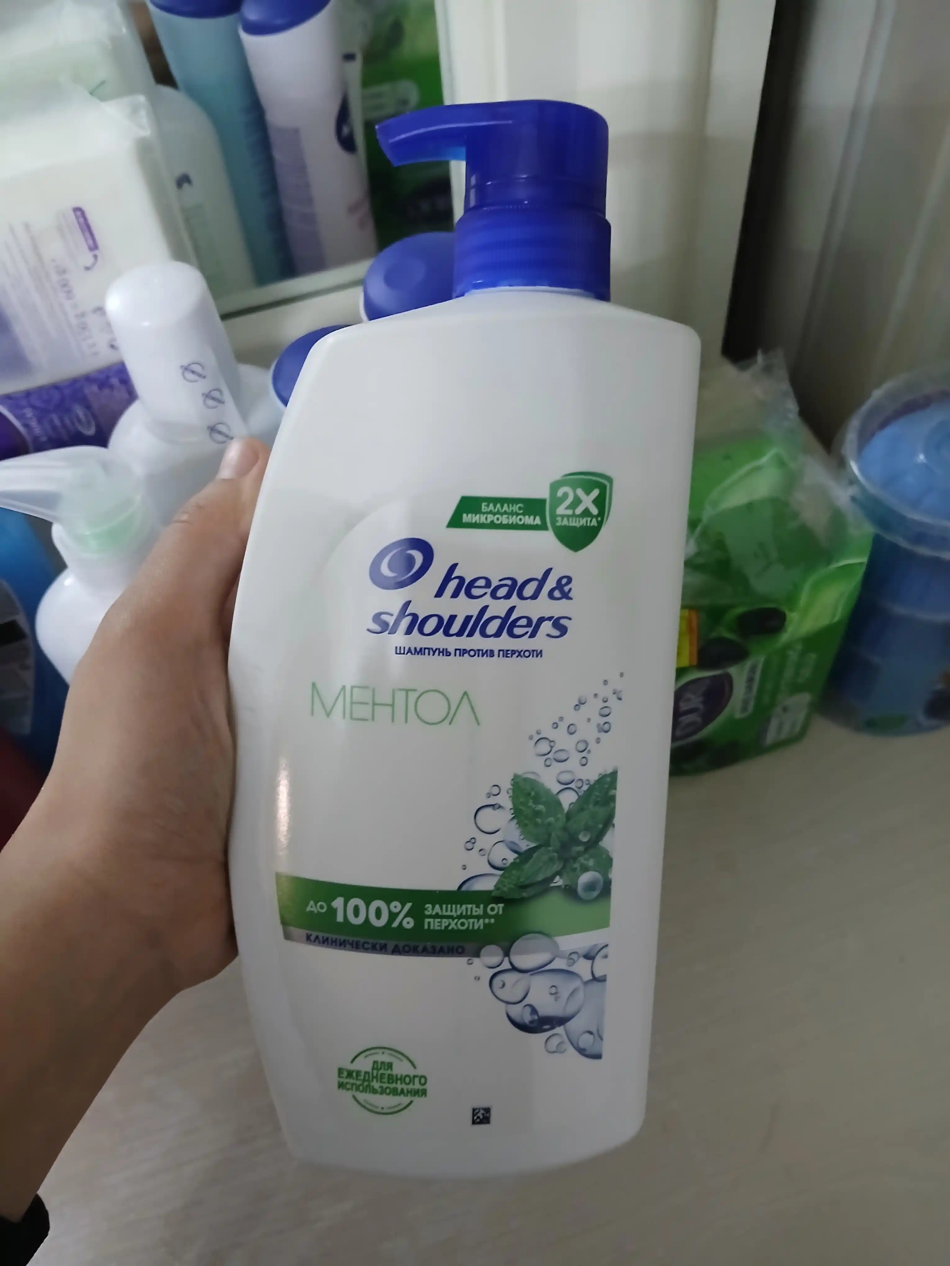 Head&Shoulders Шампунь от перхоти и бальзам для волос Ментол 2 в 1, 1 л