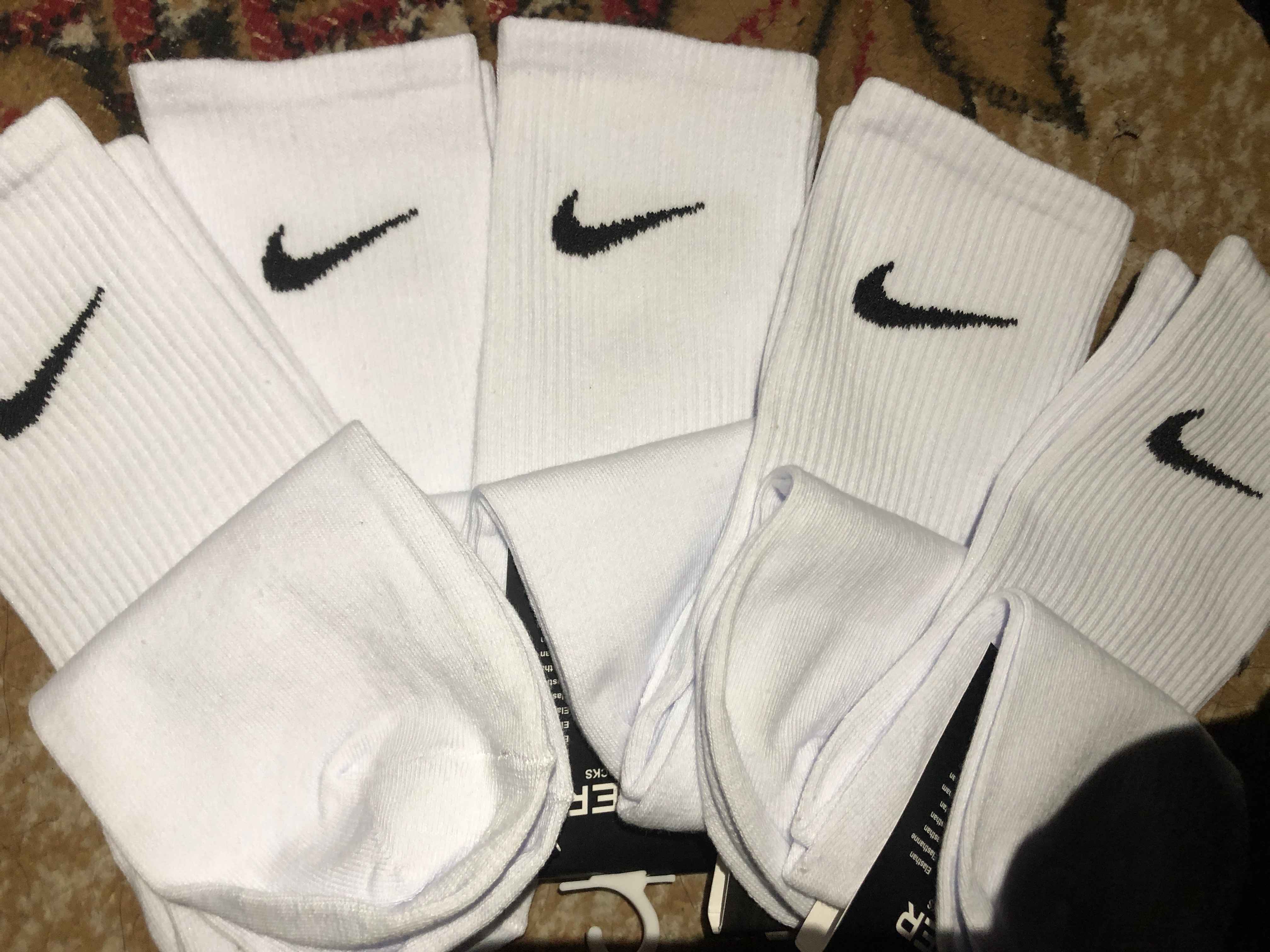 Носки Nike длинные 5 пар, 41-44, хлопок, спортивные, мужские и женские, одежда для спорта