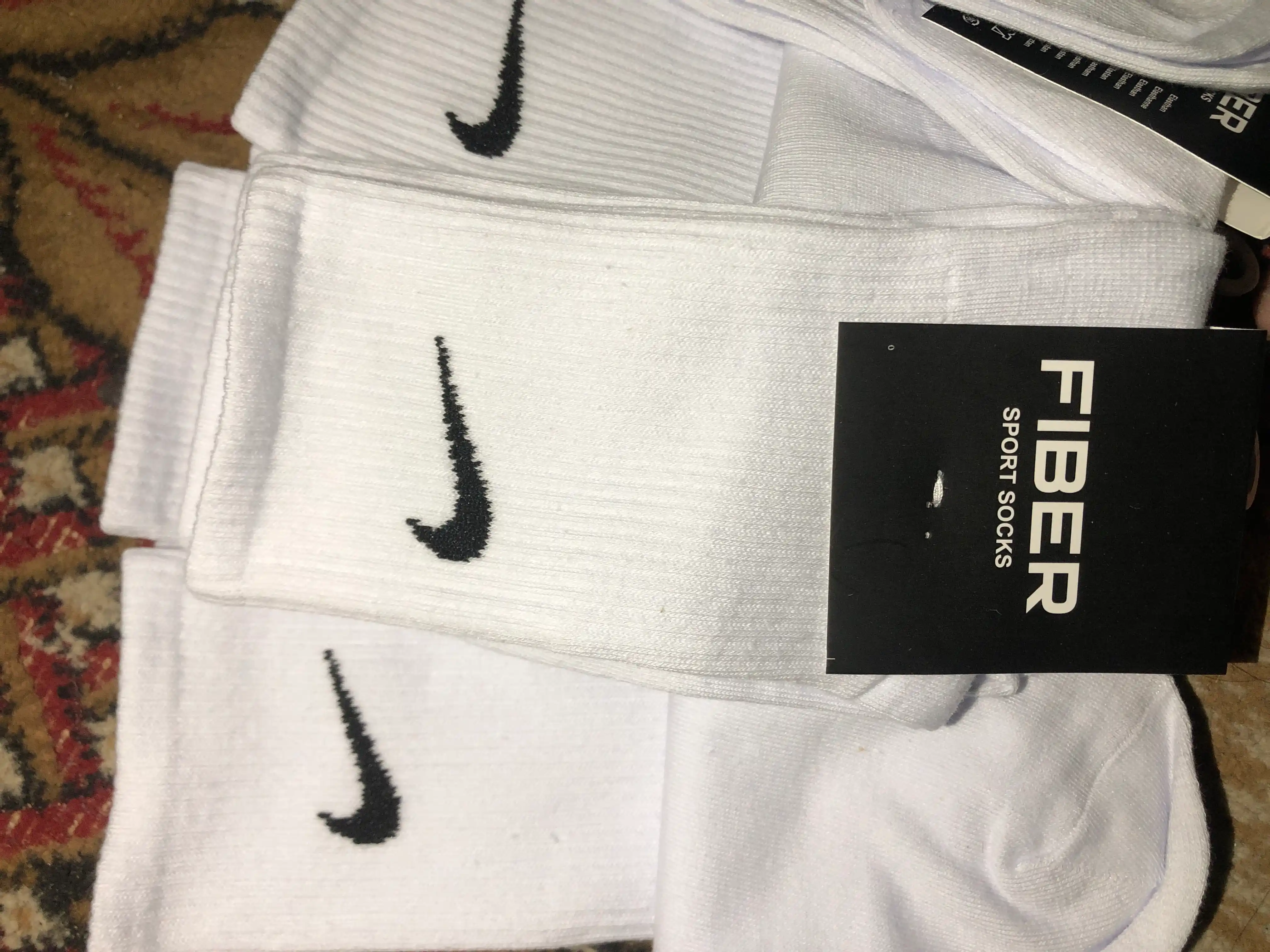 Носки Nike длинные 5 пар, 41-44, хлопок, спортивные, мужские и женские, одежда для спорта