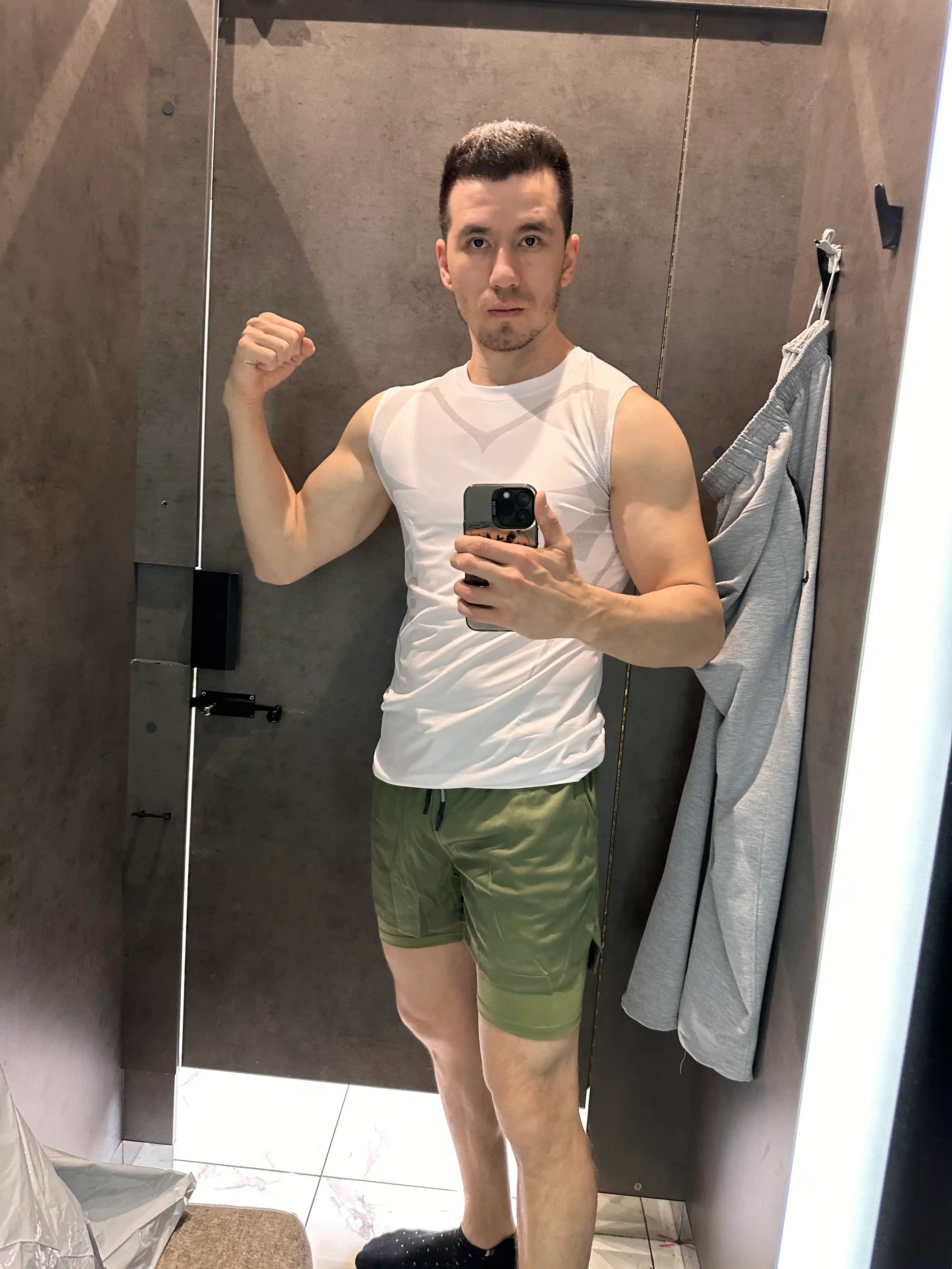 Erkaklar uchun mayka, kompression, sport, elastik, tez quriydigan, fitnes uchun