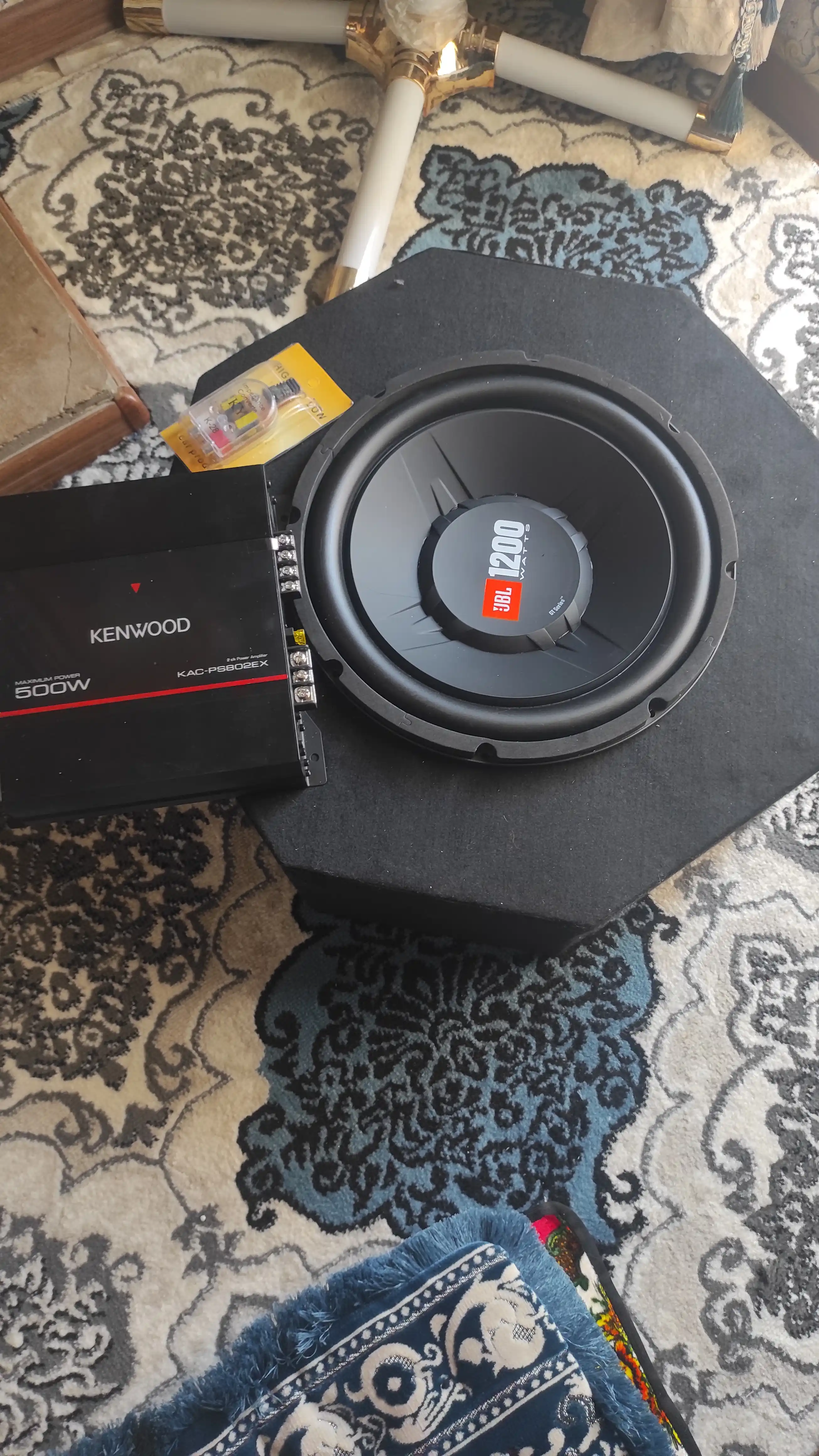 Сабвуфер JBL GT5-S12, 1200 Вт мощный бас и чистый звук