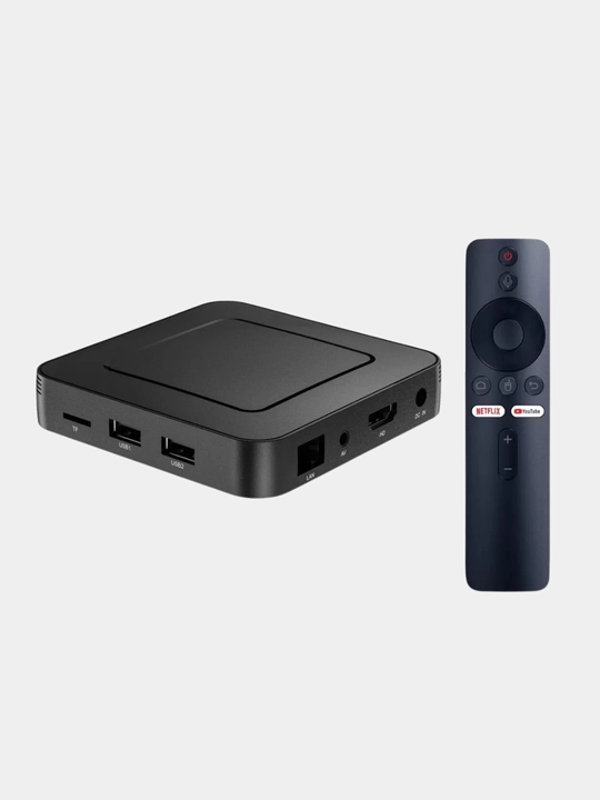 Смарт ТВ приставка Z6 2/8 ГБ, 4K HDR, Wi-Fi, Android TV, голосовое управление, Smart Tv Box