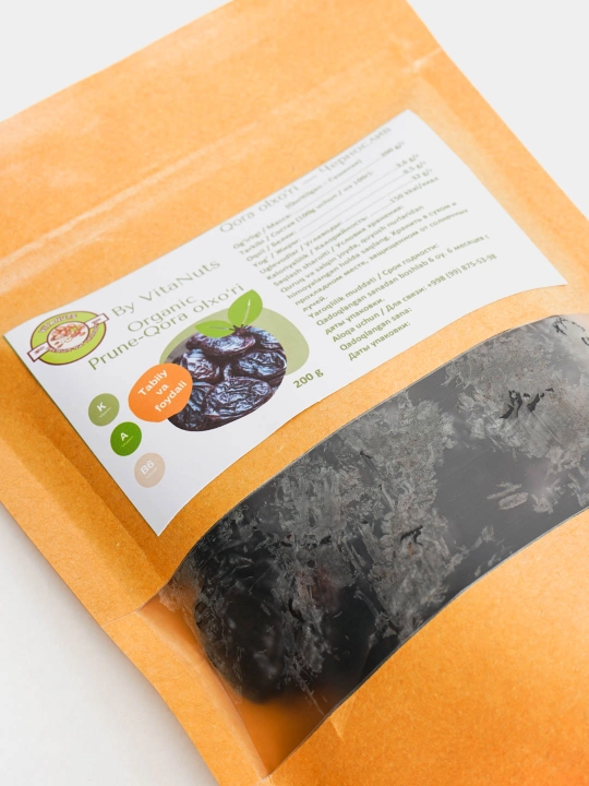 Qora olxo‘ri, danaksiz, 200 gr, 500 gr