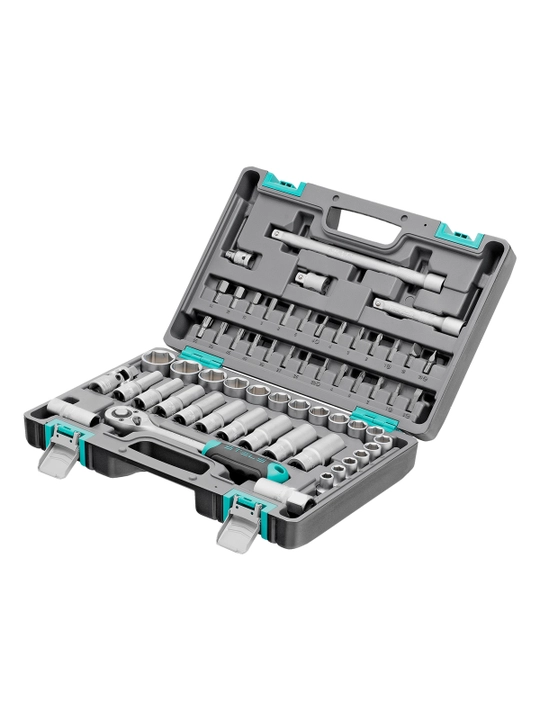 Asboblar to'plami STELS, 1/2", CrV, plastik qutida, 60 dona, 14103