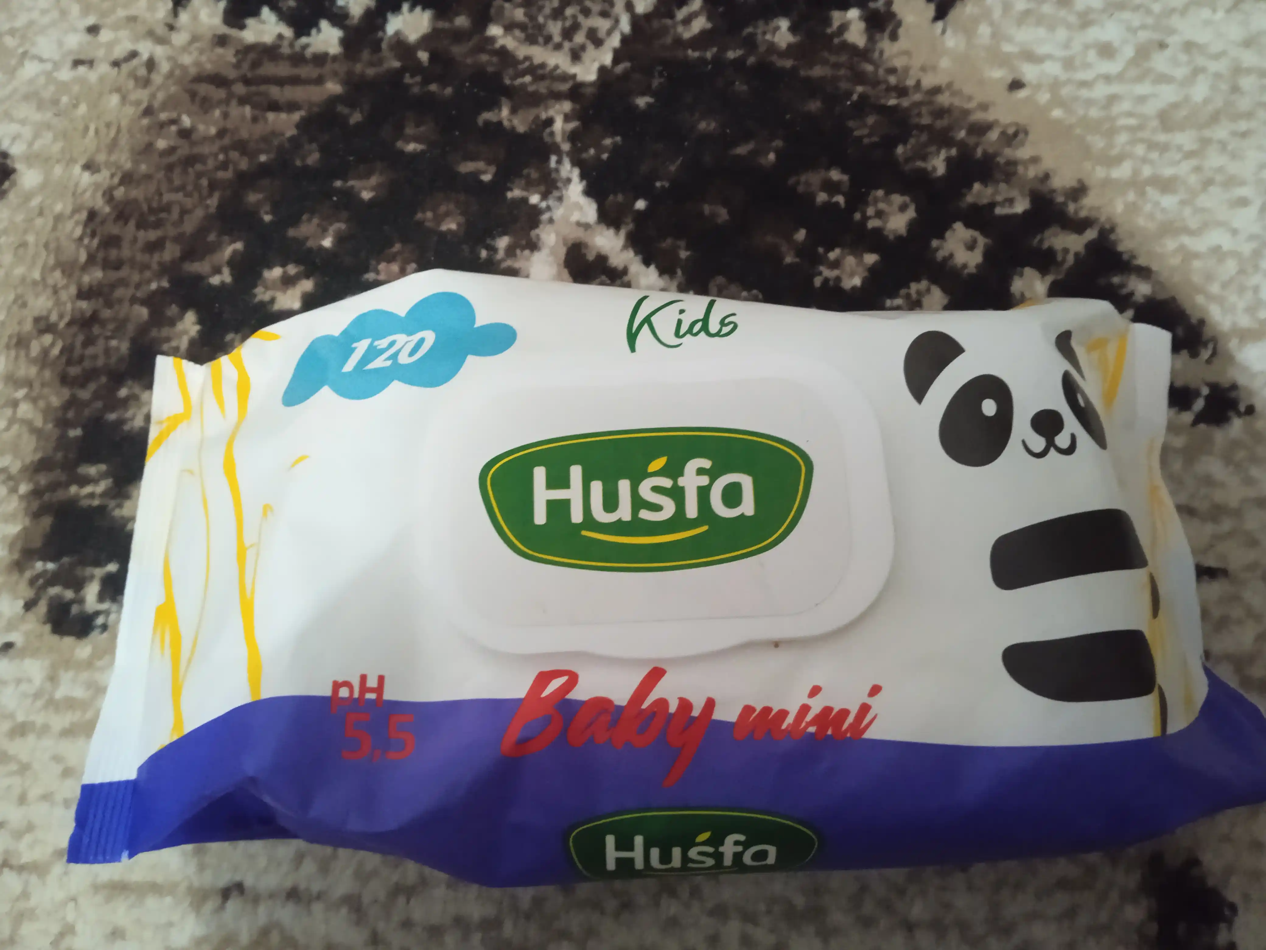 HUSFA Kids nam salfetkalari, 120 dona