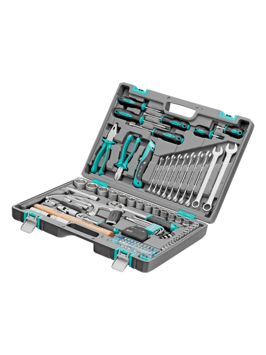 Набор инструментов STELS, 1/2", 1/4", CrV, кейс, 98 предметов, 14111