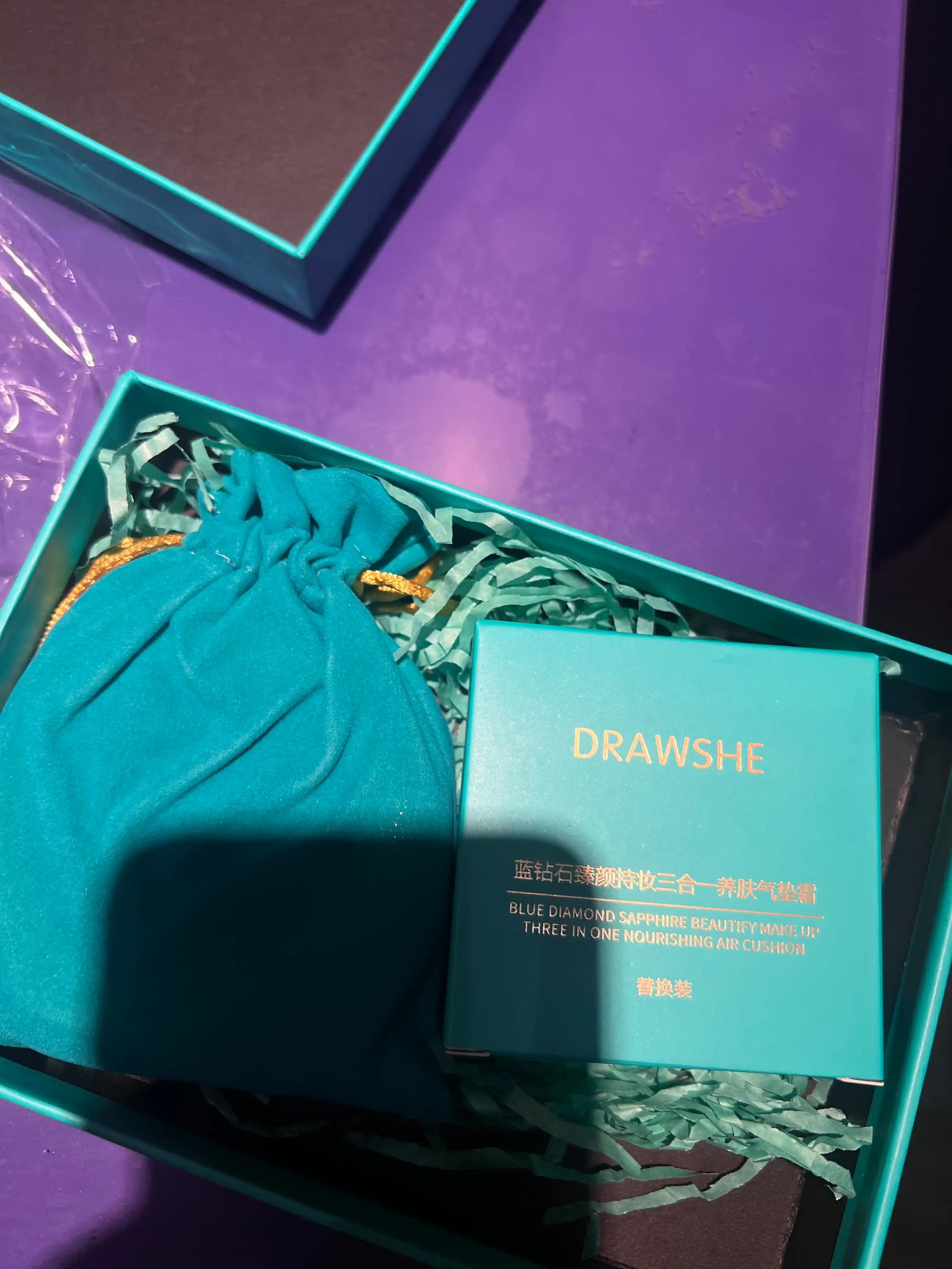 Кушон-пудра для лица Drawshe, крем для макияжа с эффектом сияния, алмазный крем для лица