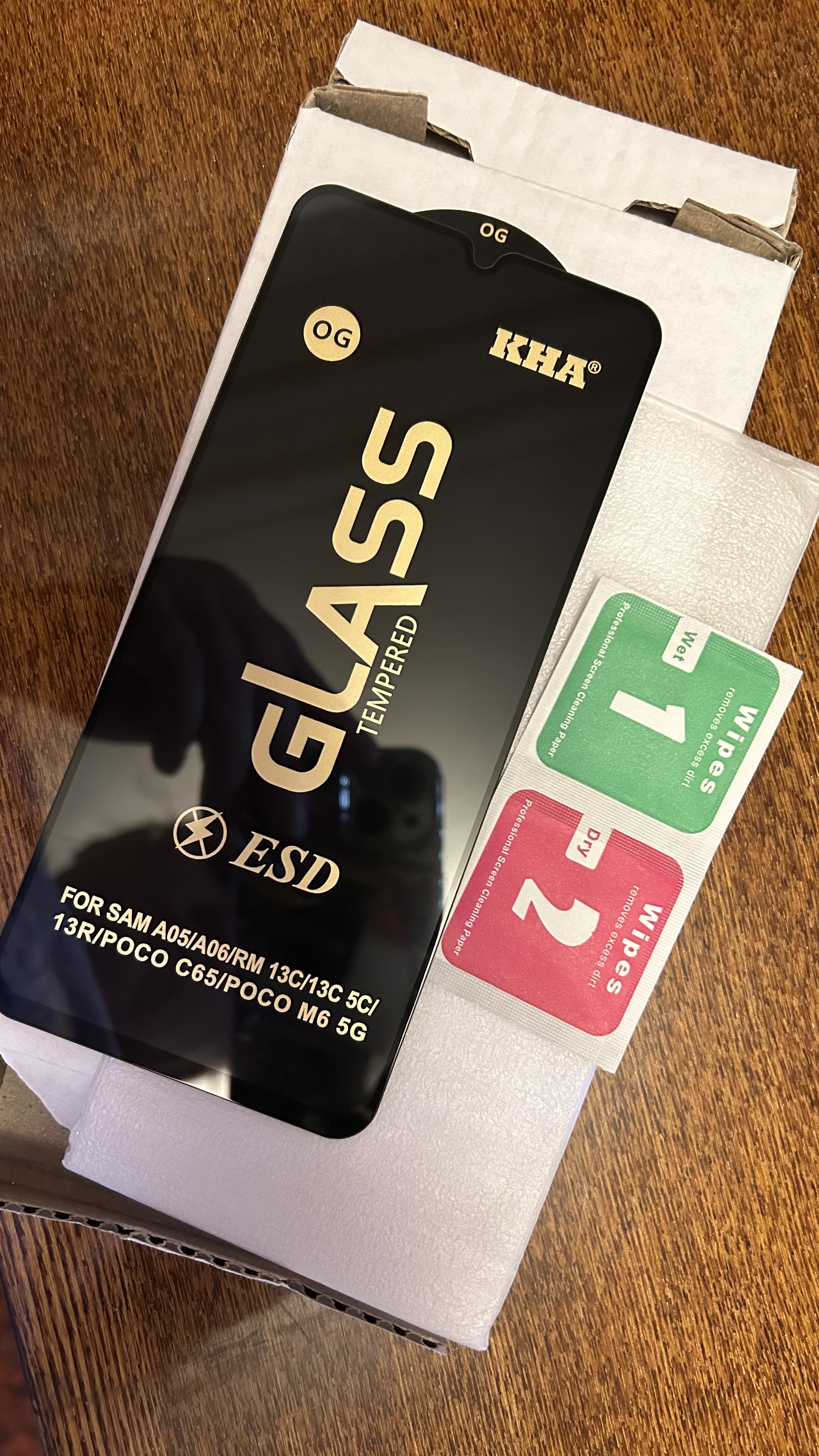 Samsung Galaxy A18, A08, A17, A57, A07, A16, A56, A06, A55, A15, A53 uchun himoya oynasi