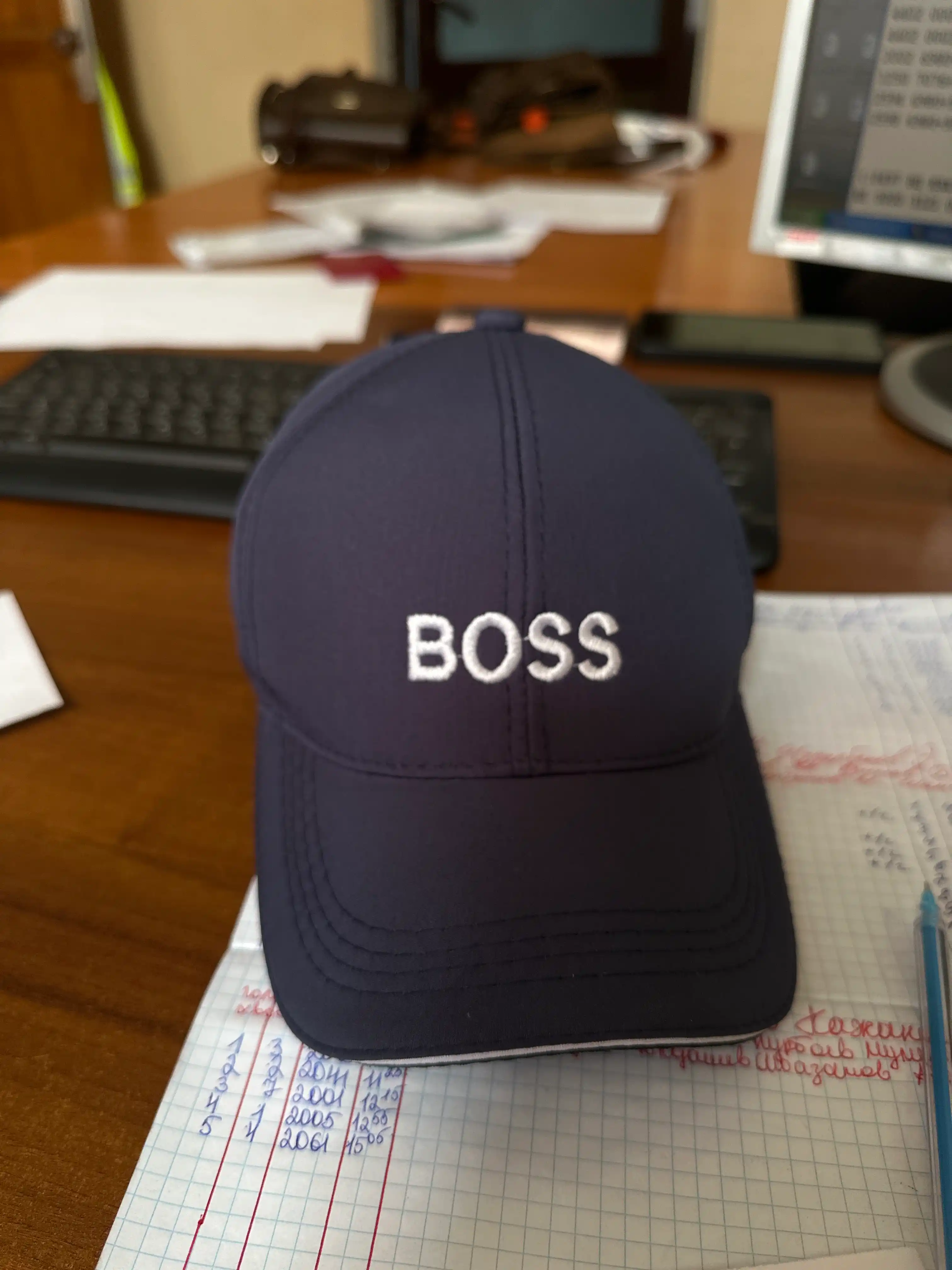 Кепка, бейсболка мужская с принтом "BOSS"