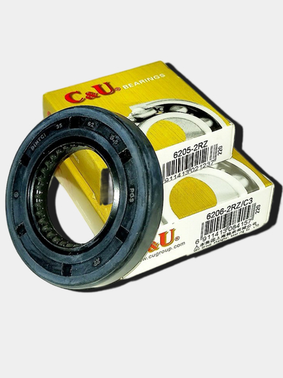 Подшипники и сальники Electrolux, Аристон 5 кг 6206-2RZ-6205-2RZ/C3, 35 * 62 * 9,5 - 