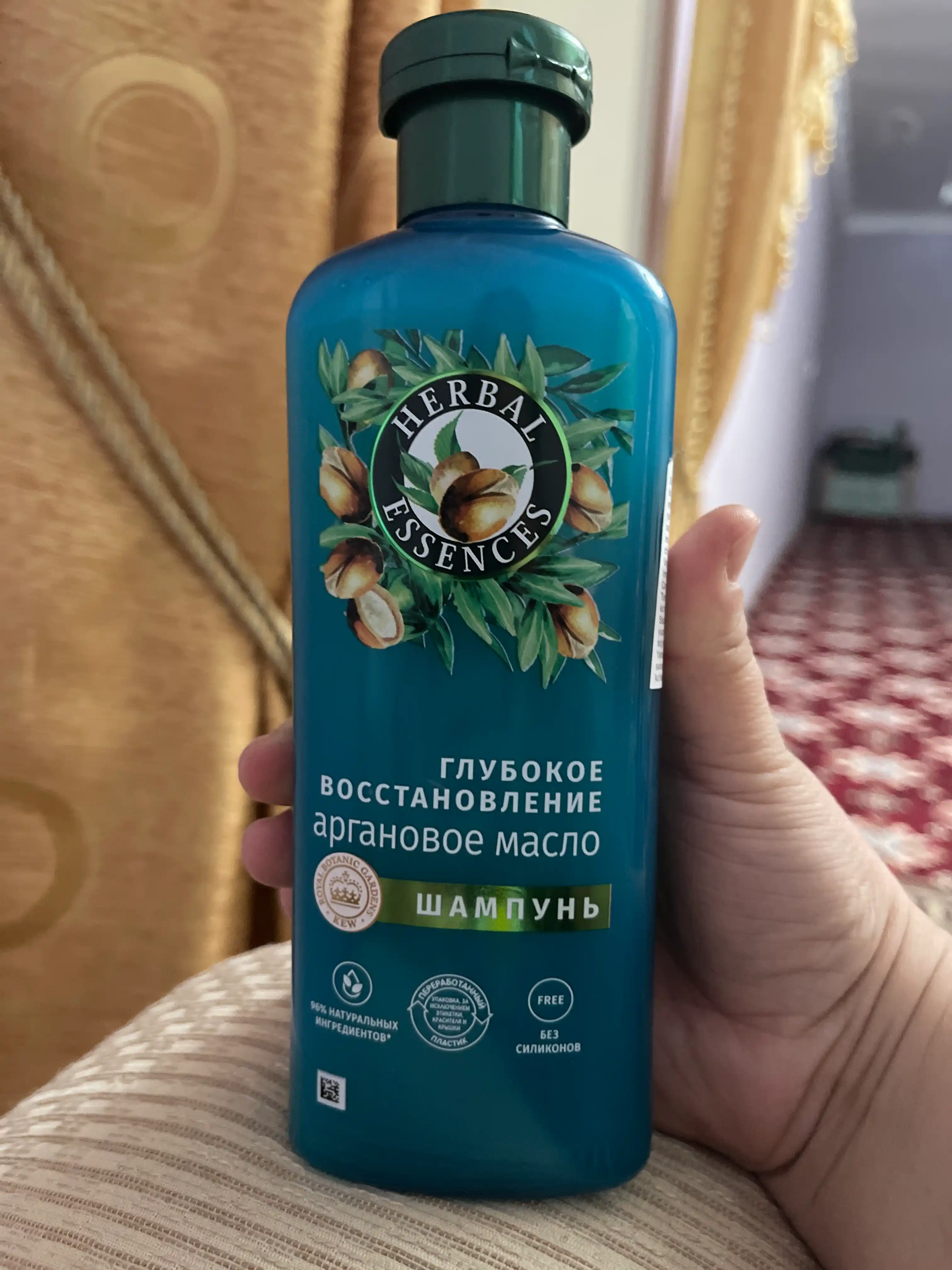 Шампунь Herbal Essences, Аргановое масло, для поврежденных волос, глубокое восстановление, 350 мл