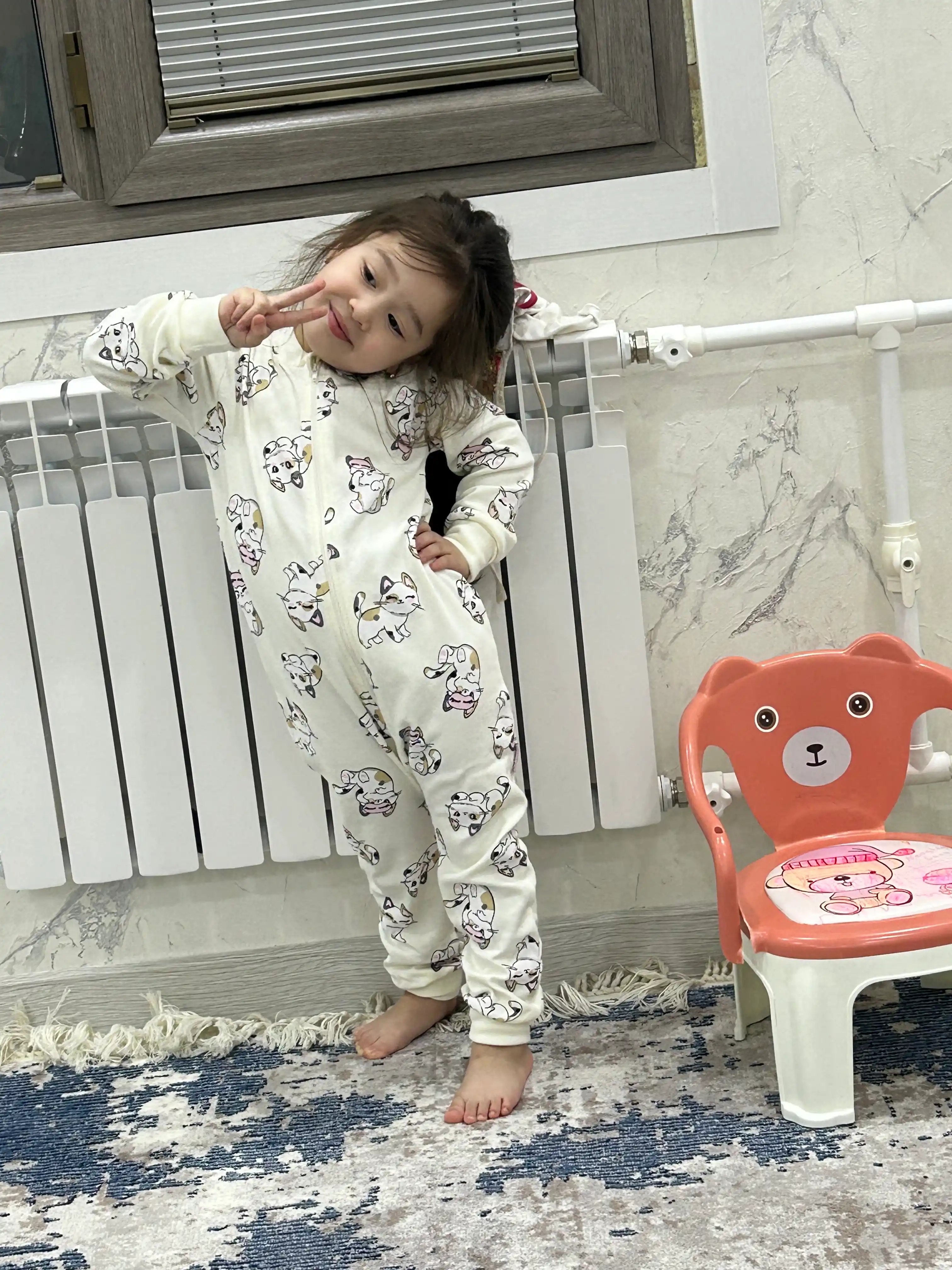 Kogankids kombinezon pijama, 100% paxta
