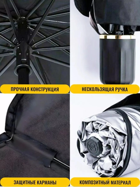 Солнцезащитный экран на лобовое стекло автомобиля, складной, универсальный