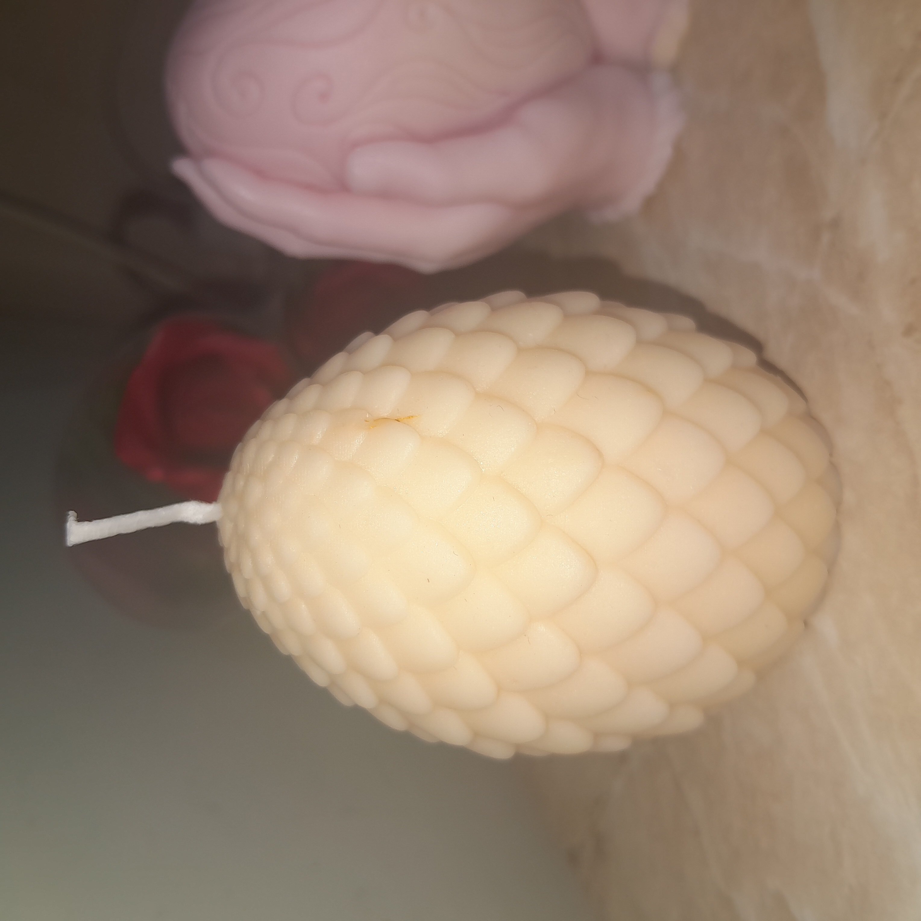 Shaklli shamlar yasash uchun tabiiy soya mumi, 1 kg