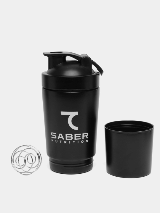 7 SABER stakanli Shaker, metall, 600 ml