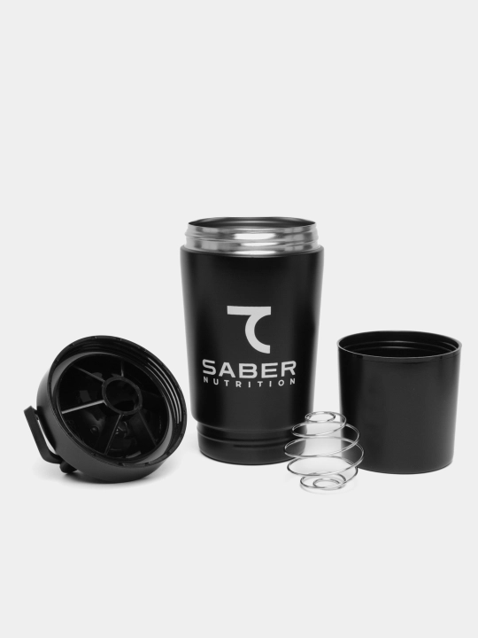 7 SABER stakanli Shaker, metall, 600 ml