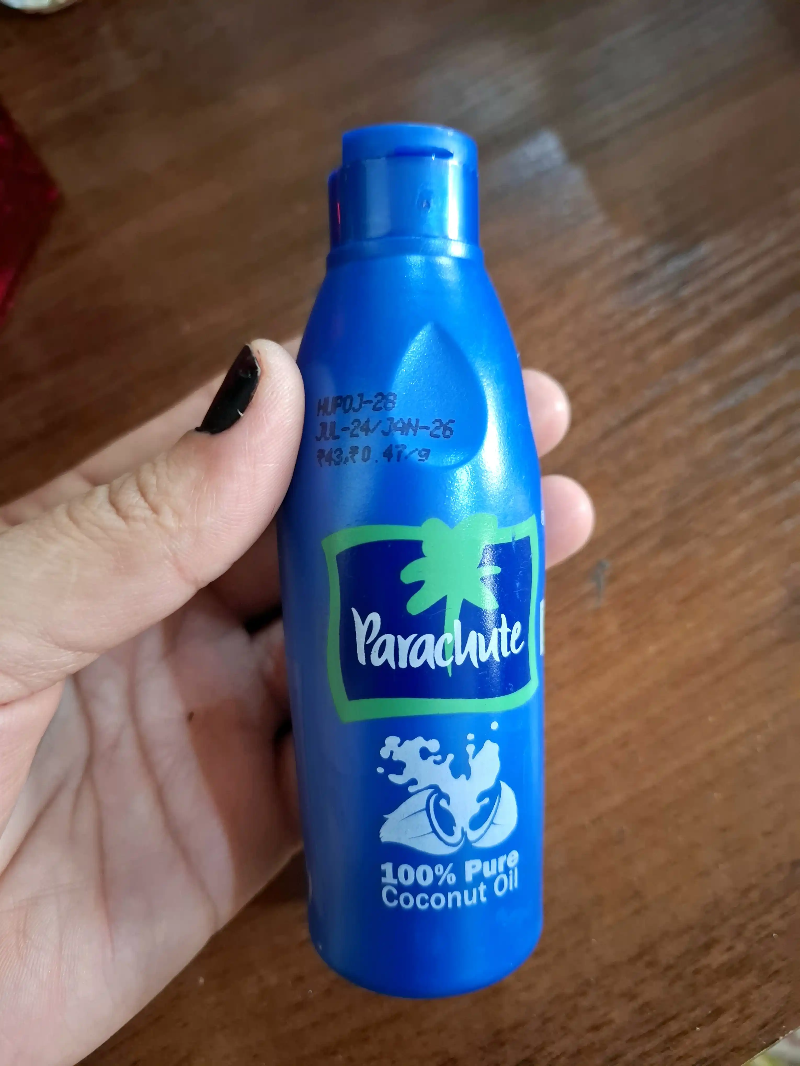 Kokos yog'i Parashyut, badanga, sochga va massaj uchun, Coconut Oil Parashute
