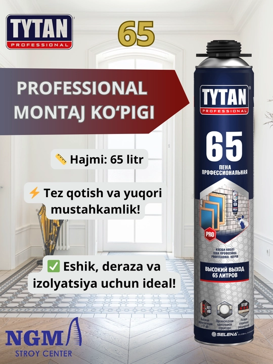 Poliuretan montaj ko'pigi Tytan Professional - 