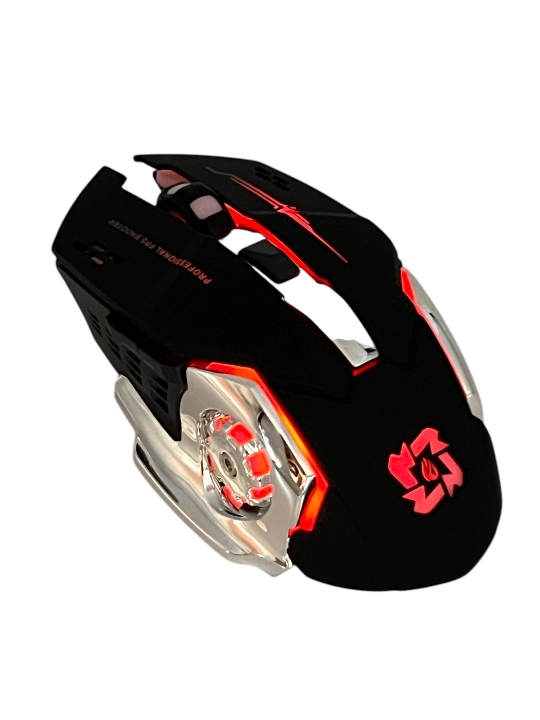 Беспроводная мышь со светодиодом RGB, для игр и офиса, регулировка 3200DPI