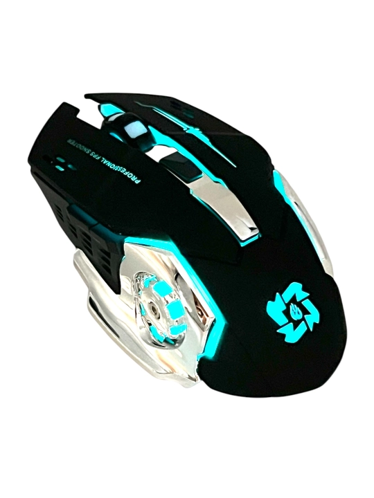Беспроводная мышь со светодиодом RGB, для игр и офиса, регулировка 3200DPI