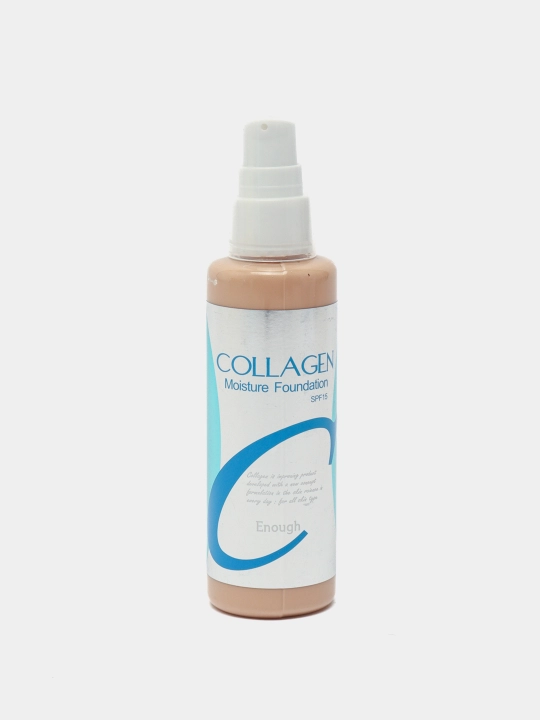 Tonal kremi Collagen, kollagen bilan, matli, SPF 15+, namlantiruvchi, 100 ml - 