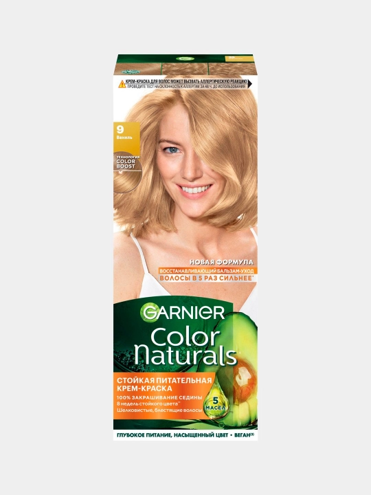 Крем-краска для волос Color Naturals, оттенок 9 Ваниль