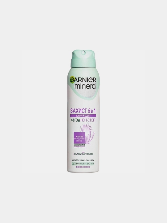 Antiperspirant dezodorant Garnier Mineral, bahorgi tozalik, 150 ml - 