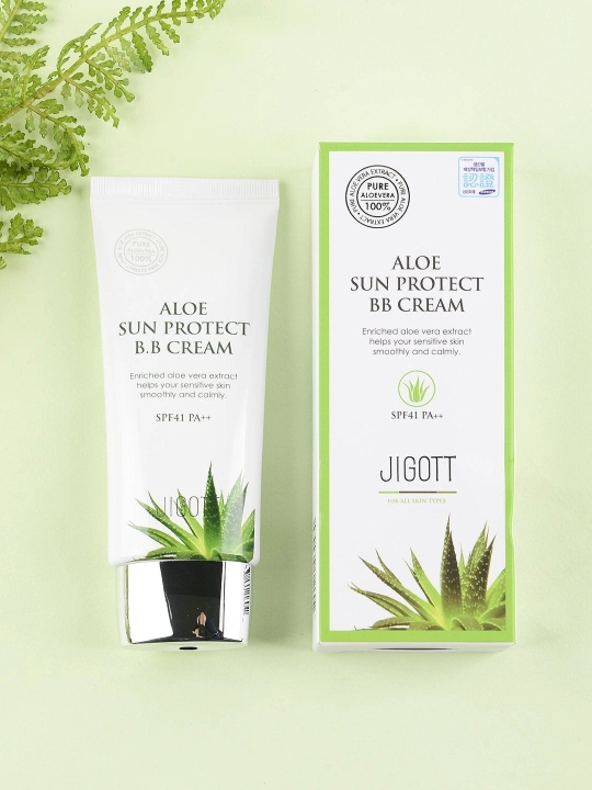 Jigott Aloe BB CREAM quyoshdan SPF41+ PA++ quyosh himoyalovchi BB kremi