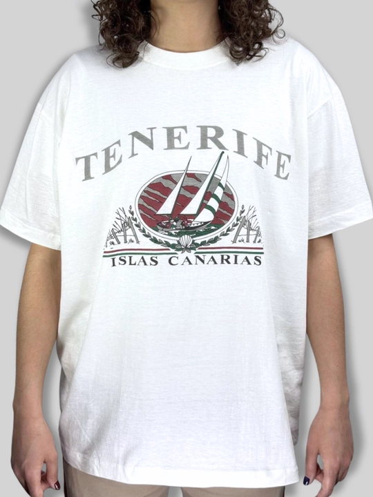 Yengil oq futbolka "TENERIFE" yoz fasli uchun - 