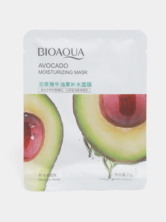 Тканевая маска для лица Bioaqua, с натуральными компонентами, 25 г