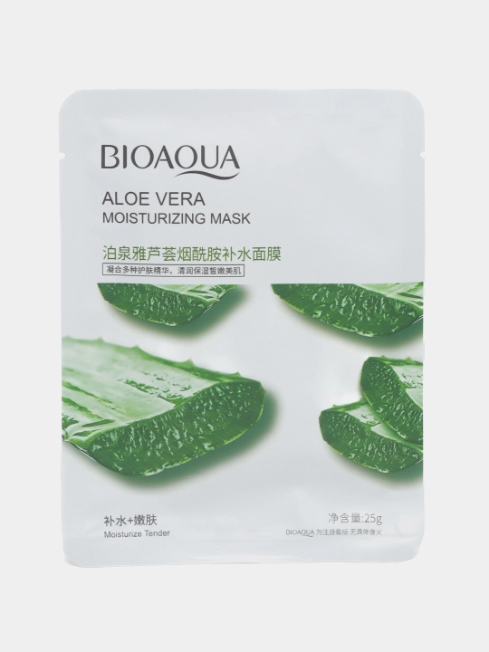 Тканевая маска для лица Bioaqua, с натуральными компонентами, 25 г