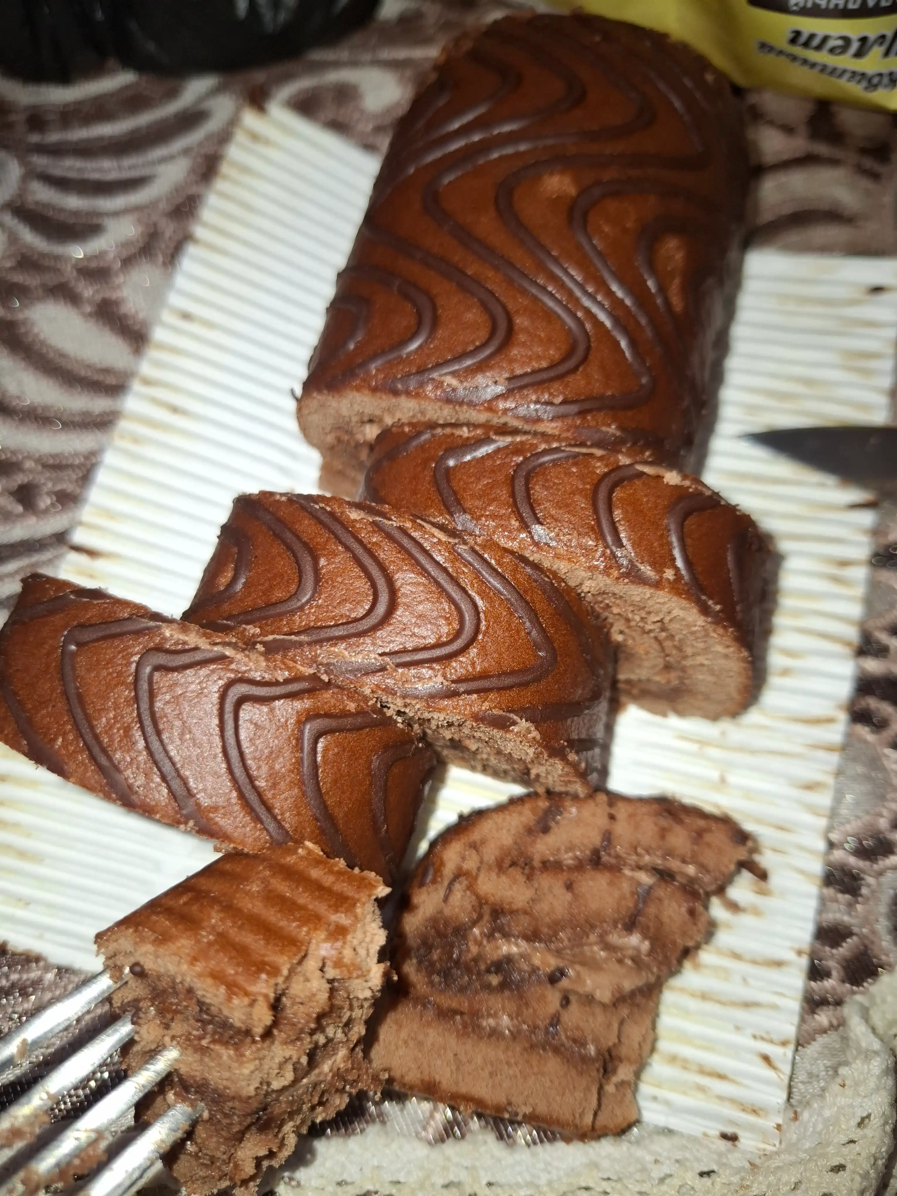 Rulet Yashkino, biskvitli, shokoladli, 200 g
