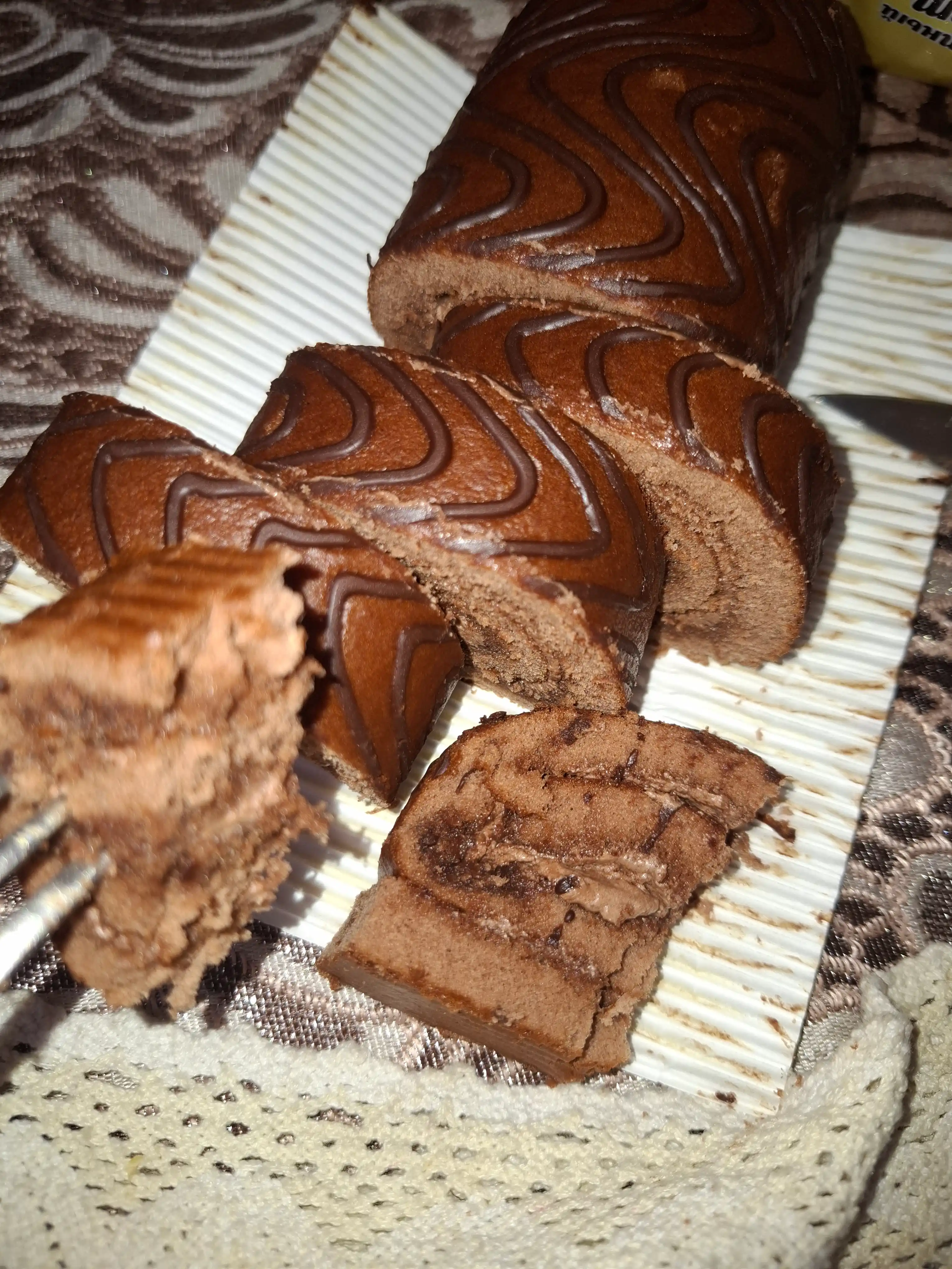 Rulet Yashkino, biskvitli, shokoladli, 200 g