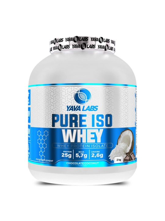 YAVA LABS isolate  protein 2kg shokolad, vanil, banan, qulupnay - 