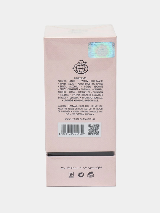  Parfyumlangan suv ayollar uchun Picky Rose Fragrance World, 100 ml