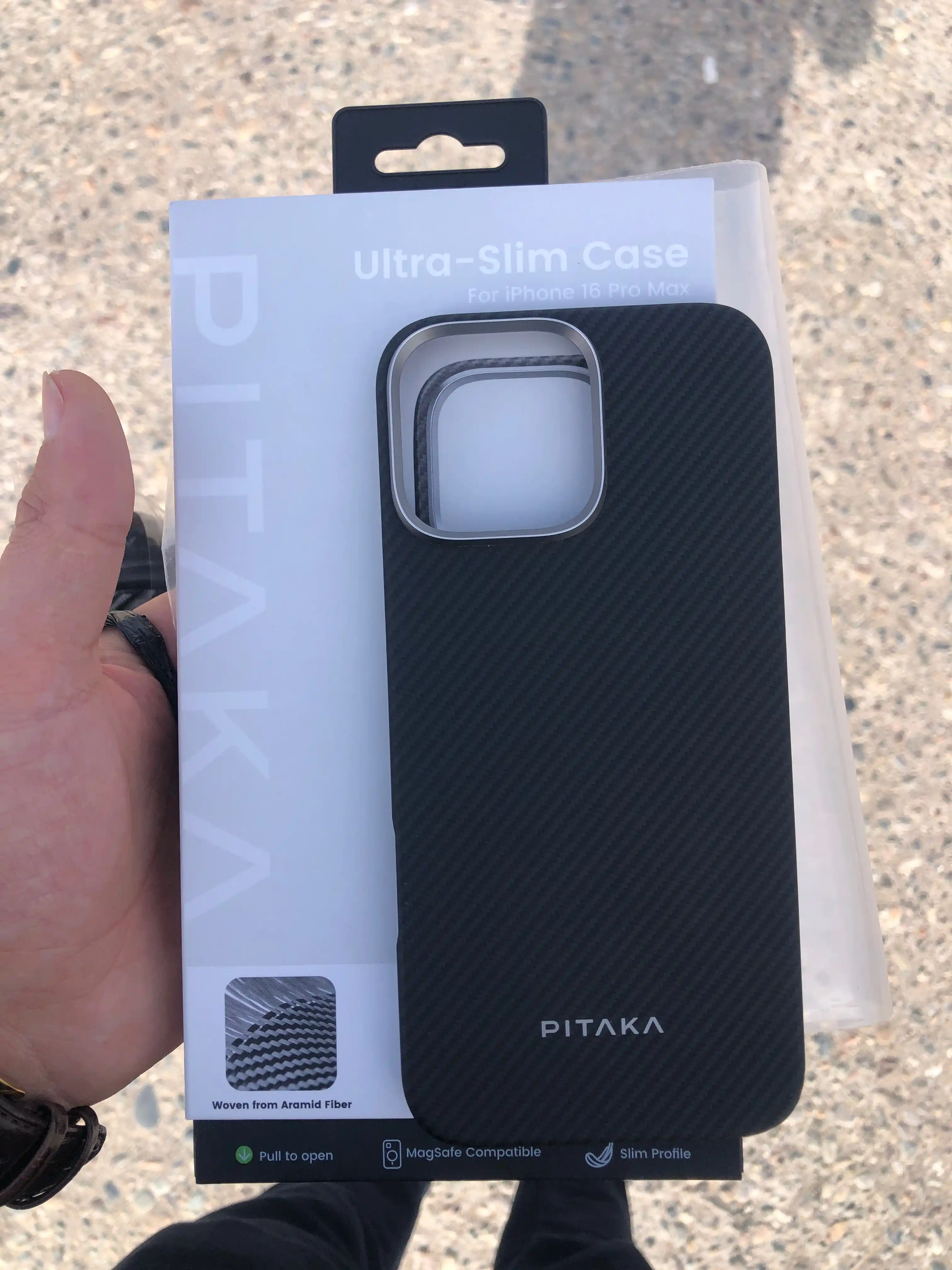 Чехол Pitaka для Iphone 16 Pro, Pro Max, с Magsafe, ультратонкий, сверхпрочный, легкий