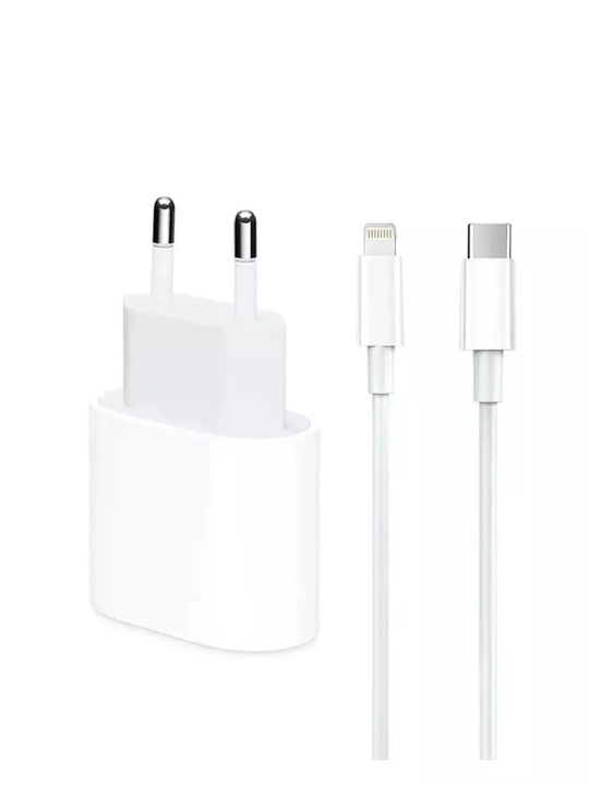 Адаптер и кабель быстрой зарядки для iPhone Type-C/USB-C Lightning, 20 Вт