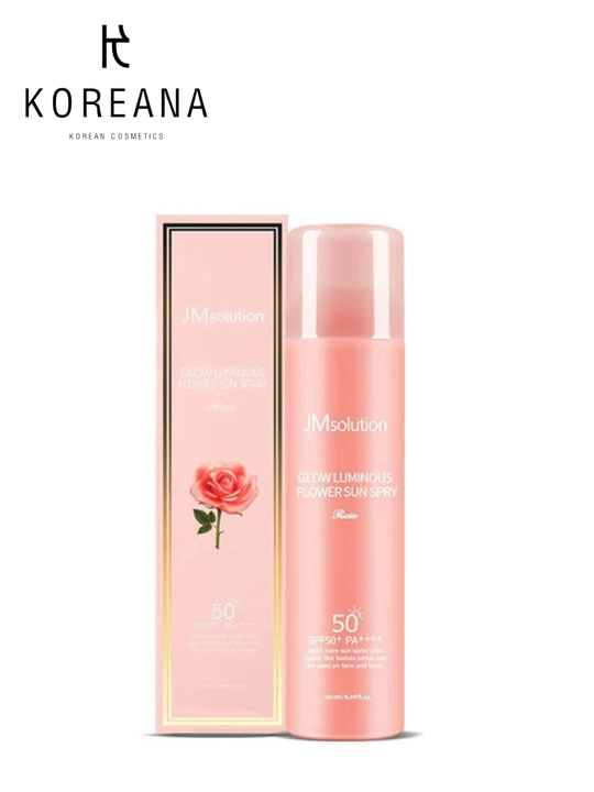 Омолаживающий солнцезащитный спрей JMsolution Glow Luminous Flower Sun Spray SPF50+ PA++++ - 