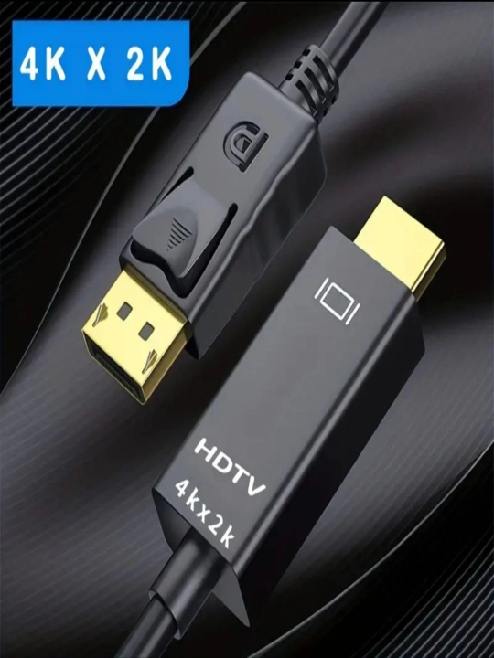 Кабель c Display Port на HDMI, FullHD, 2К, 4К, 1.8 м - 